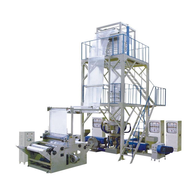 Three-layer co-extrusion blown film machine
